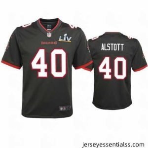 Mike Alstott Buccaneers Pewter Super Bowl Lv Game Jersey