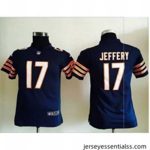 Nike Bears #17 Alshon Jeffery Navy Blue Team Color Stitched NFL Elite Jersey