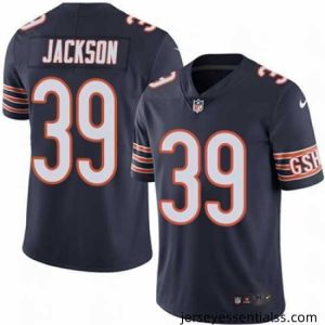 Nike Bears #39 Eddie Jackson Navy Blue Team Color Stitched NFL Vapor Untouchable Limited Jersey
