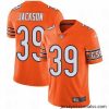 Nike Bears #39 Eddie Jackson Orange Stitched NFL Limited Rush Jersey