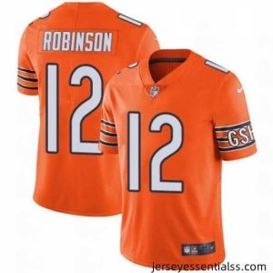 Nike Chicago Bears 12 Allen Robinson Limited Orange Rush Vapor Untouchable NFL Jersey
