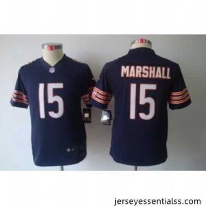 Nike Chicago Bears #15 Marshall Blue Color Limited Jerseys