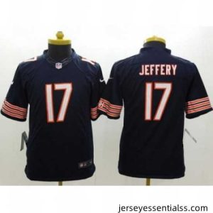 Nike Chicago Bears #17 Alshon Jeffery Navy Blue Team Color Stitched NFL Limited Jersey