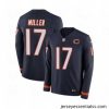 Nike Chicago Bears 17 Anthony Miller Limited Navy Blue Therma Long Sleeve NFL Jersey