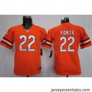 Nike Chicago Bears 22# Matt Forte Orange NFL Jerseys