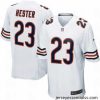 Nike Chicago Bears 23# Devin Hester Game White Jersey