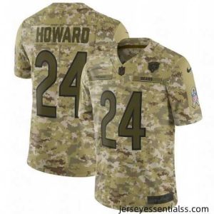 Nike Chicago Bears 24 Jordan Howard Limited Camo 2018 Salute to Service NFL Jersey