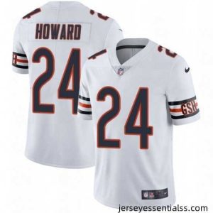 Nike Chicago Bears 24 Jordan Howard White Vapor Untouchable Limited Player NFL Jersey
