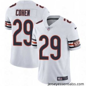 Nike Chicago Bears 29 Tarik Cohen White Vapor Untouchable Limited Player NFL Jersey