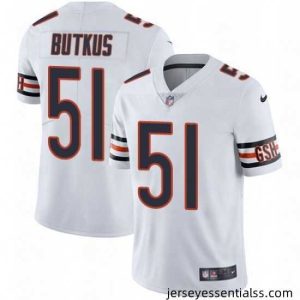 Nike Chicago Bears 51 Dick Butkus Elite White NFL Jersey