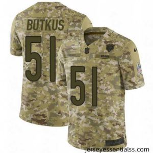 Nike Chicago Bears 51 Dick Butkus Limited Camo 2018 Salute to Service NFL Jersey
