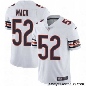 Nike Chicago Bears 52 Khalil Mack White Vapor Untouchable Limited Player NFL Jersey