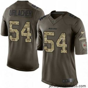 Nike Chicago Bears 54 Brian Urlacher Elite Green Salute to Service NFL Jersey