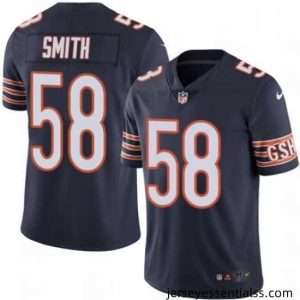 Nike Chicago Bears 58 Roquan Smith Navy Blue Team Color Vapor Untouchable Elite Player NFL Jersey