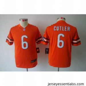 Nike Chicago Bears #6 Cutler Orange Limited Jerseys