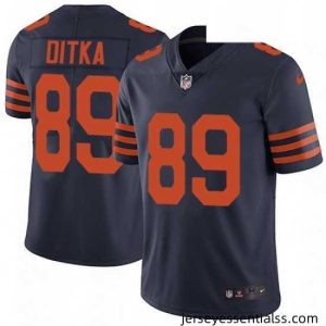 Nike Chicago Bears 89 Mike Ditka Navy Blue Alternate Vapor Untouchable Limited Player NFL Jersey