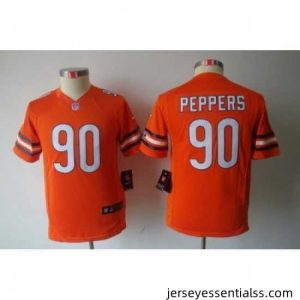 Nike Chicago Bears #90 Julius Peppers Orange Color Limited Jerseys
