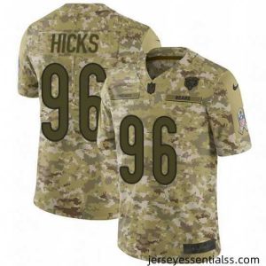 Nike Chicago Bears 96 Akiem Hicks Limited Camo 2018 Salute to Service NFL Jersey