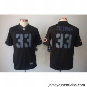 Nike NFL Chicago Bears #33 Charles Tillman Black Jerseys[Impact Limited]