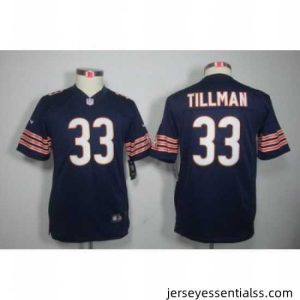 Nike NFL Chicago Bears #33 Charles Tillman Blue Color[Limited Jerseys]