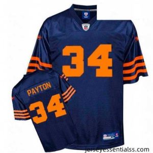 Reebok Chicago Bears 34 Walter Payton Blue 1940s Throwback Replica NFL Jersey