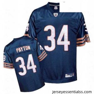 Reebok Chicago Bears 34 Walter Payton Blue Team Color Replica Throwback NFL Jersey