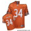 Reebok Chicago Bears 34 Walter Payton Orange Premier EQT Throwback NFL Jersey