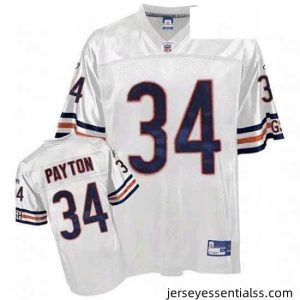 Reebok Chicago Bears 34 Walter Payton White Premier EQT Throwback NFL Jersey