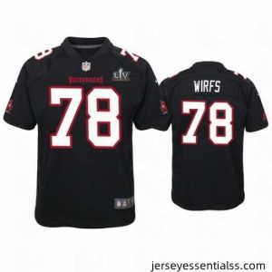 Tristan Wirfs Buccaneers Black Super Bowl Lv Game Fashion Jersey