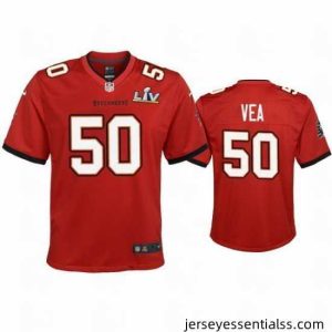 Vita Vea Buccaneers Red Super Bowl Lv Game Jersey