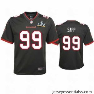 Warren Sapp Buccaneers Pewter Super Bowl Lv Game Jersey