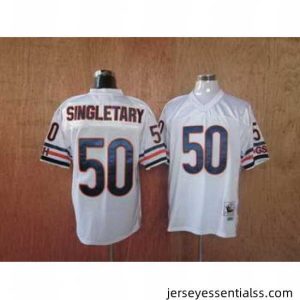 jerseys chicago bears 50 singletary white throwback