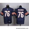 nike nfl jerseys chicago bears 76 goldman blue[Elite]