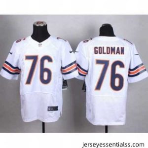 nike nfl jerseys chicago bears 76 goldman white[Elite]