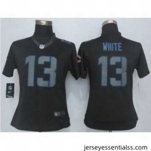 nike nfl jerseys chicago bears 13 white black[nike impact limited][white]