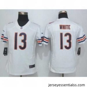 nike nfl jerseys chicago bears 13 white white[nike limited][white]